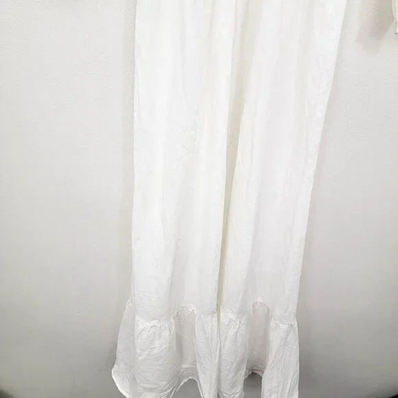 Reformation Chantal Linen Maxi Dress in White Medium